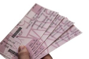Tickets in hand